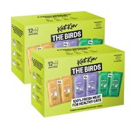 KatKin “THE BIRDS” Fresh Cat Food Variety Pack Bundle | Complete & Balanced Fresh Meals for Cats & Kittens | Chicken, Turkey & Duck | 24 x 80g Pouches