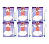Katkor Cat Urine Sample Kit 6 Pack - Non-Absorbent Cat Litter for Urine Collection, Includes Pipette & Tube - 200g - Hygienic Cat Urine Sample Kit for Testing & Diagnosis
