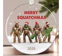 KATLADIZ Bigfoot Ornament - Sasquatch Ornaments - Funny Bigfoot Gifts, Sasquatch Gifts for Women Men - Big Foot Ornaments for Christmas Tree - Acrylic Big Foot Ornament 2025