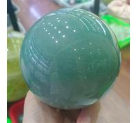 KatLin Natural green Dongling stone ball hand polished crystal energy home office decoration craft gifts Ornaments (Size : 900-1000g)