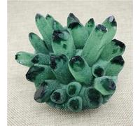 KatLin Natural Green Ghost Phantom Quartz Crystal Cluster rock stones and crystals mineral reiki Healing Specimen Home decor Ornaments (Size : 300-400g)