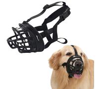 KATLKIU TPE Dog Muzzle, Breathable and Comfortable, Anti-Bite and Anti-Toxic Bait, Suitable for Small, Medium and Large Dogs for Walking, Training and Veterinary Visits(3#)