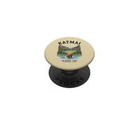 Katmai National Park Alaska Grizzly Bear Nature PopSockets Adhesive PopGrip
