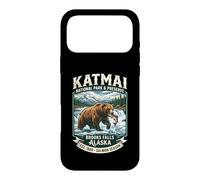 Katmai National Park Brooks Falls Alaska Grizzly Bear Emblem Case for iPhone 17 Pro Max