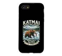 Katmai National Park Brooks Falls Alaska Grizzly Bear Emblem Case for iPhone SE (2020) / 7/8