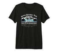 Katmai National Park & Preserve Alaska Bear Watching Salmon Premium T-Shirt