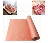 katmerio Butcher Paper, Pink, Butcher Paper, BBQ Kraft Paper Roll, Food Grade Kraft Paper for Grill, Fish Meat, Perfect Cooking of Juicy, 30 cm x 10 m Roll