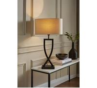 Katniss Black Metal Industrial Tall Table Lamp ValueLights Black One Size