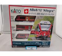 KATO 10-1273 N Gauge Rhaetian Railway ABe8/12 Allegra 3 Unit Set Model Train