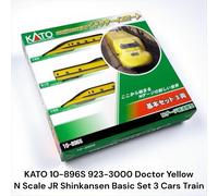 KATO 10-896S 923-3000 Doctor Yellow N Scale JR Shinkansen Basic Set 3 Cars Train