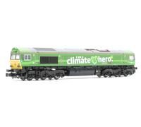 Kato 10835 Class 66 004 DB Climate Hero