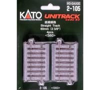 Kato 2-105 Unitrack (S60) Straight Track 60mm 4pcs
