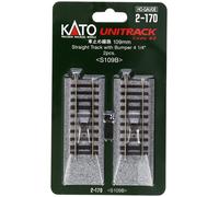 Kato 2-170 HO Buffer Stop on 109mm Straight Track (2) (US IMPORT)