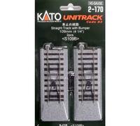 Kato 2-170 Unitrack (S109B) Straight Track with Buffer Stop 2pcs