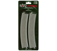 Kato 2-210 Unitrack (R550-22.5) Curved Track 22.5 Degree 4pcs (US IMPORT)