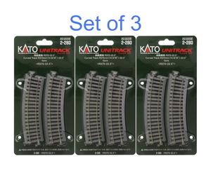 Kato 2-280 curved line R370-22.5° 4 pcs HO Gauge Model Train Supplies New