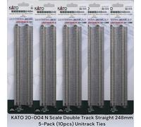 Kato 20-004 N Gauge Unitrack (WS248PC) CS Dual Straight Track 248mm 2pcs