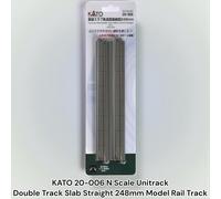 Kato 20-006 Unitrack (WS248S) Slab Dual Straight Track 248mm 2pcs