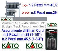 Kato 20-091 Set No.10 Short Tracks Assortment 8x 29mm + 2x 45.5mm N Scale