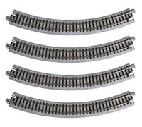 NEW N Kato #20-100 Unitrack 9 3/4"r R249-45 Curved Track 4 Pieces