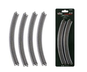 KATO 20-120 N Gauge 315mm 12 3/8 Curved Track R315-45° 4-Pack Unitrack from Japa