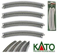KATO 20-120 Set N.4 Curved Tracks With Ballast Length 315 Mm R315-45 Scale-N