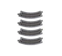 Kato N Gauge Compact Unitrack 45 Degree Curved Track, 4pcs, 1:160 Scale, Toy Model Vehicle Track, Railway Set