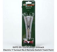 Kato Unitrack Y Electric Turnout 20-222 (EP481-15Y) 15 Degree Wye – N Gauge
