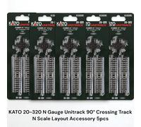KATO 20-320 N Gauge Unitrack 90° Crossing Track N Scale Layout Accessory 5pcs