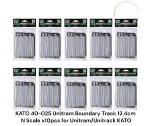 KATO 40-033 Unitram Straight Track Plate 2.4in N Scale Unpainted Gray 10pcs Set