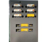 KATO 7074102 Scale N Set 8 Pieces Tanks Goods Rhb Carry Container (Included)