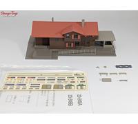 KATO N Gauge Alps Glacier Express Swiss Station Building 23-245A Diorama Supplies