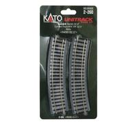 Kato Unitrack Curved Track R430-22.5 (2-260) HO Scale 430mm (16-7/8") 22.5° (4 pcs)