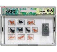 Kato Japanese Dogs (10) Figure Set 1:87 Scale, HO Gauge