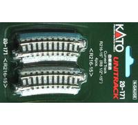 Kato K20-171 N Gauge Unitrack (R216-15) Curved Track 15 Degree (Pack Of 4)