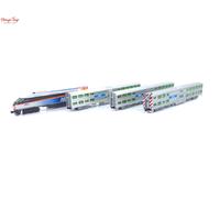 Kato 106-8701 MP36PH Chicago Metra Gallery Bi-Level Commuter Train