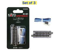 KATO N Gauge 20-041 Feeder Track 62mm 2 7/16" set of 3 Unitrack Railway Model