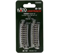 KATO N Gauge 20-101 Curved track R249-15 ° (4 pieces) / Railway Model Supplies