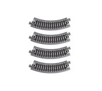 Kato N Gauge Compact Unitrack 45 Degree Curved Track, 4pcs, 1:160 Scale, Toy Model Vehicle Track, Railway Set