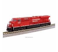 Kato N Gauge GE ES44DC Locomotive Canadian Pacific #8736 K176-8945 with Magnetic Knuckle Coupler, Illuminated Ditch Lights, Directional Headlight & Number Boards