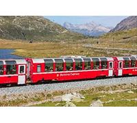Kato N Gauge Rhaetian Railway Bernina Express New Logo, Basic Set, 3 Cars, 10-1655, Railway Model, Passenger Car