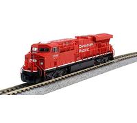 Kato N GE ES44DC Locomotive, Canadian Pacific #8701, Multiple body styles, Powerful five-pole motor, Directional Headlight, Illuminated ditch lights