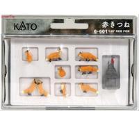 Kato Red Foxes (9) Figure Set 1:87 Scale, HO Scale