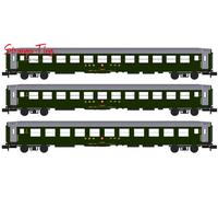 Kato SBB RIC Coach Set A (3) IV N Gauge