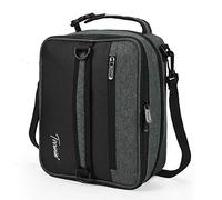 Kato Tirrinia Expandable Insulated Lunch Bag, 10L Lunch Cooler Bag with Shoulder Strap for Men and Women, Leakproof Lunch Box Bag, Suitable for Work School Travel Picnic Camping Beach, Charcoal