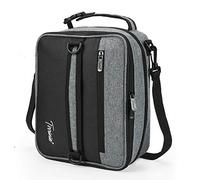 Kato Tirrinia Expandable Insulated Lunch Bag, 10L Lunch Cooler Bag with Shoulder Strap for Men and Women, Leakproof Lunch Box Bag, Suitable for Work School Travel Picnic Camping Beach, Gray