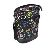 Kato Tirrinia Wine Cooler Bag, 2 Bottle Insulated Wine Carrier Tote with Adjustable Shoulder Strap + Free Corkscrew, Picnic, Camping and Beach, Great Wine Lover Gift