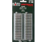 Kato Unitrack (S123) Straight Track 123mm 4pcs HO Gauge 2-140