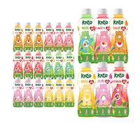 KATO x Care Bear Assorted Fruit Juice with Nata De Coco 320ml x 24 Bottles - Halal