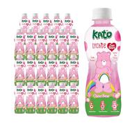 KATO x Care Bear Lychee Fruit Juice with Nata De Coco 320ml x 24 Bottles - Halal
